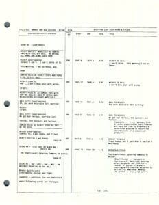 Script page with dialogue and stage directions.