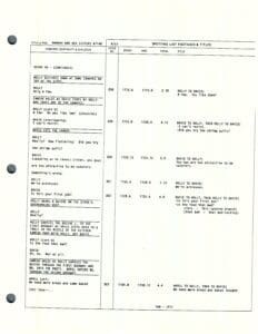 Script page with dialogue and notes.