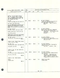 Script page with dialogue and scene notes.