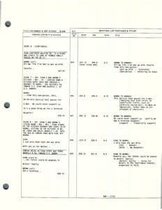 Document page with typed text and notes.